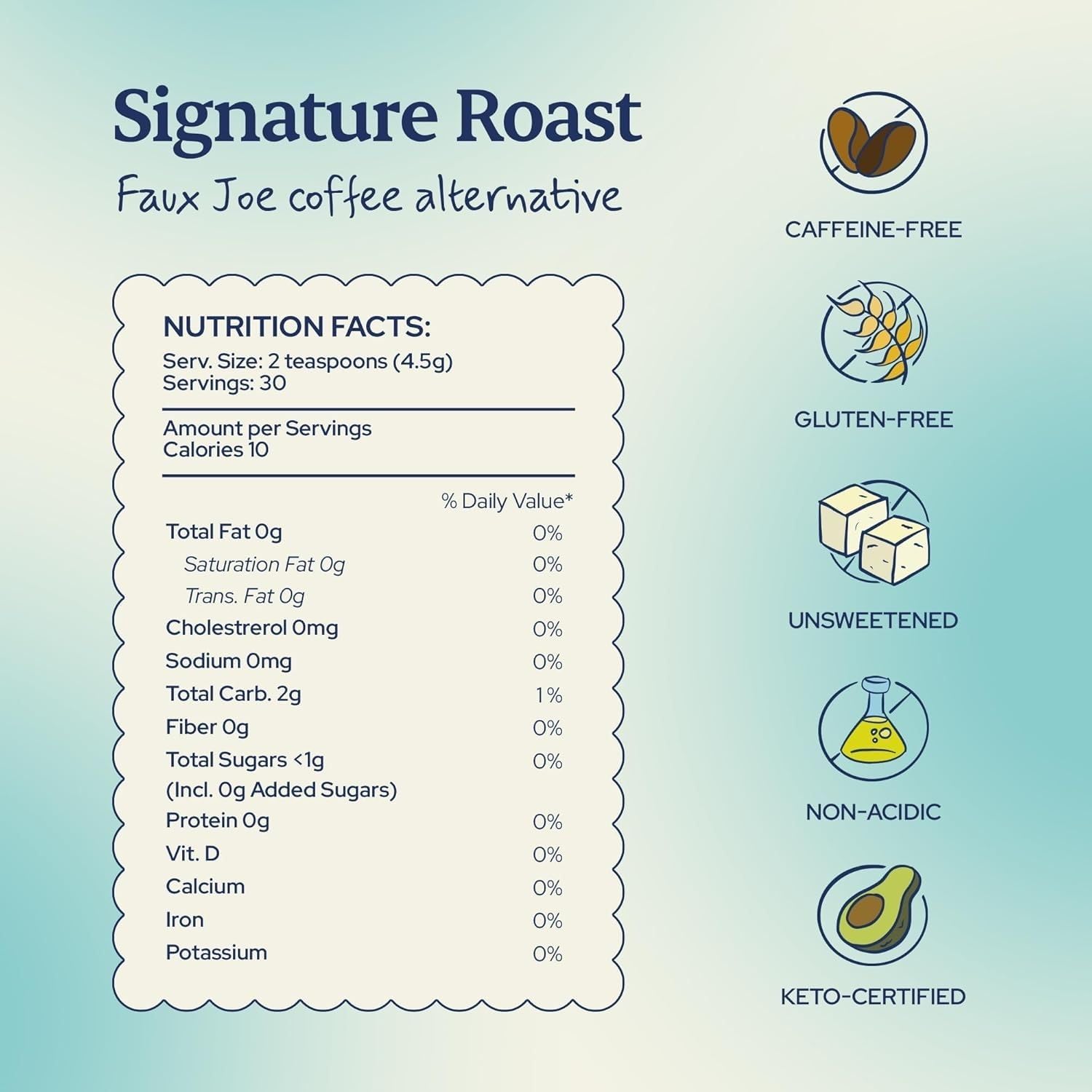 Sip Herbals Signature Roast Coffee Alternative Loose Leaf - Caffeine-Free Blend with Dandelion Root & Chicory - Smooth Roasted Flavor, Vegan & Herbal Drink, As Seen on Shark Tank - 30 Servings