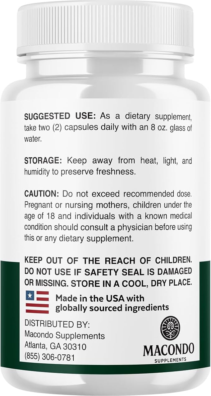 Macondo Blood Restore Capsules - Official BloodRestore Support Supplement Balance - Maximum Strength, Daily Natural Multivitamin for Overall Health & Wellness - 60 Capsules for 1 Month