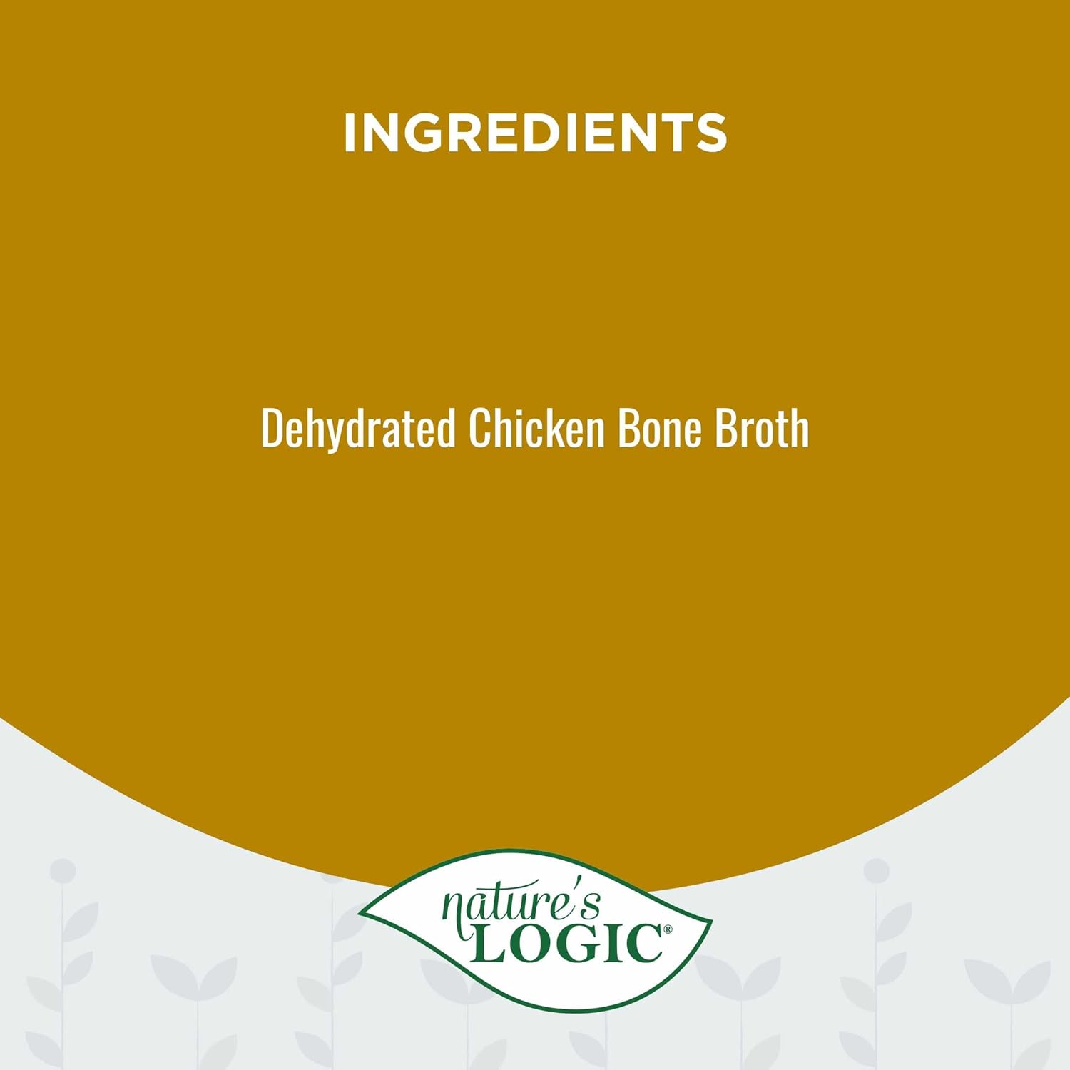 Nature's Logic Dehydrated Bone Broth Powder - 100% Natural Dog & Cat Topper - Rich in Glucosamine & Chondroitin - Boosts Immune System - Gluten-Free, No Synthetic Ingredients - Chicken, 6oz