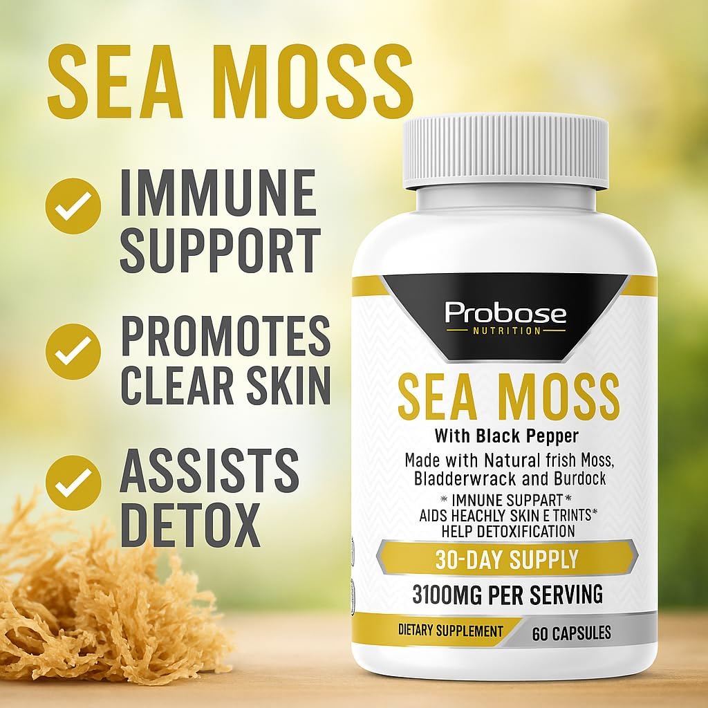 Sea Moss 60 Capsules 30-Day Supply