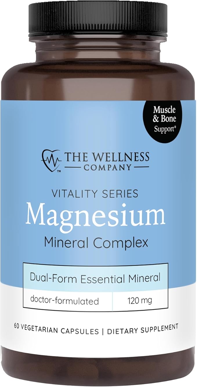 Magnesium Glycinate and Magnesium Citrate – Supports Muscle Relaxation and Cardiovascular Health | 60ct (2 Month Supply)