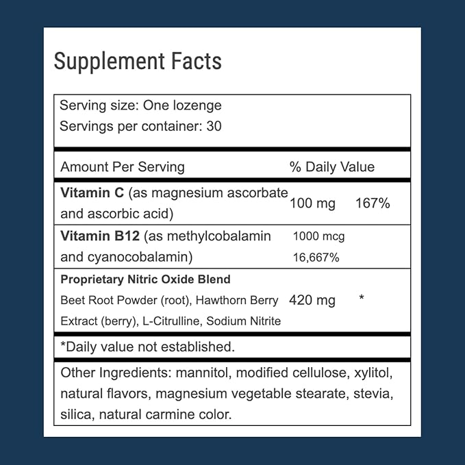 Advanced Bionutritionals – Circ02, Nitric Oxide Supplement for Men and Women, Supports Immune System, Beet Root, L-Citrulline Formula, Non GMO, Gluten Free, Dairy Free, Soy Free, Vegan (30 Lozenges)
