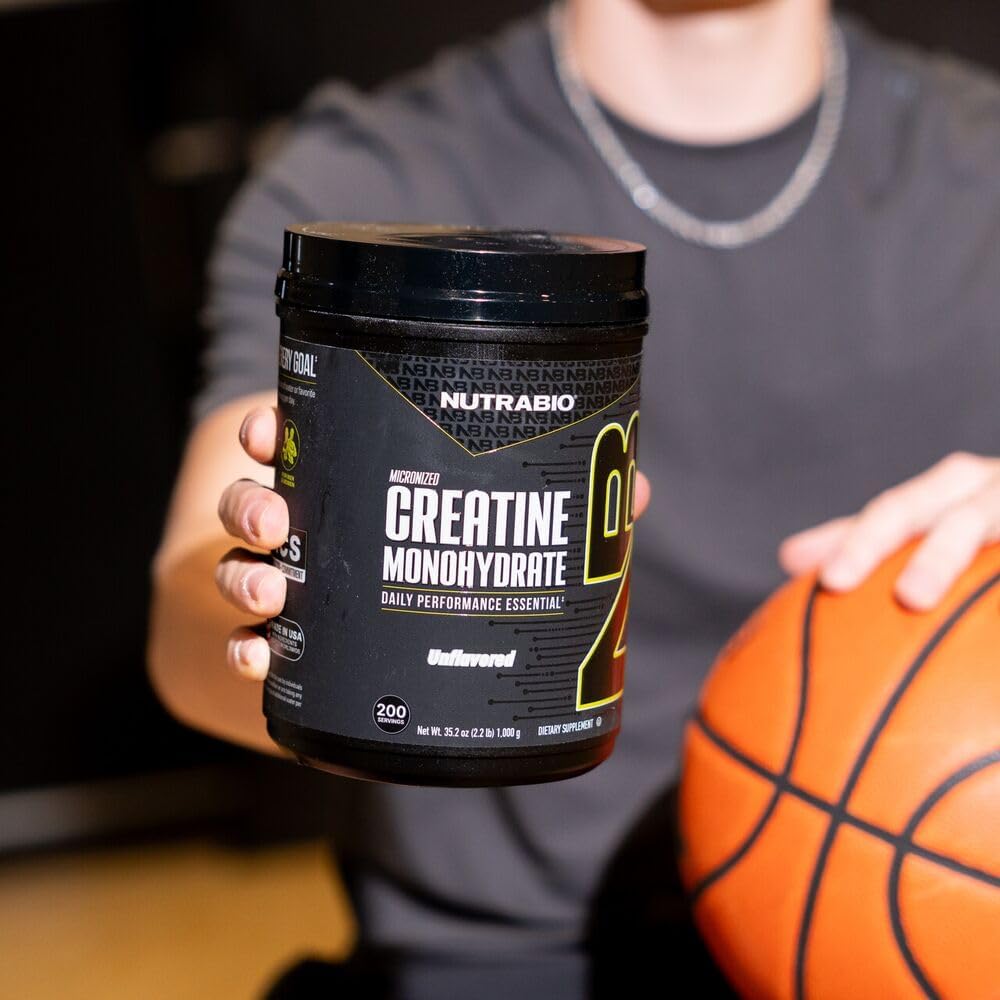 NutraBio Pure Micronized Creatine Monohydrate Powder Supplement, Unflavored, (1000 g) - Supports Bulk Muscle Energy, Recovery, and Strength - HPLC Tested Creatine Powder Supplement for Men and Women