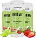 NaturalSlim Magicmag Pure Magnesium Citrate Powder – Stress, Constipation, Muscle, and Heart Support | Natural Strawberry & Lime Flavored Magnesium Supplement - 8oz Drink Mix (3 Pack)