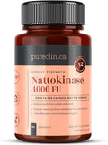 Nattokinase 4,000 FU per Capsule – 120 Vegan Capsules – High Potency – Delayed-Release – Non-GMO Soy-Derived – Clean Label – 4 Month Supply – Pure Enzyme from Bacillus subtilis Natto