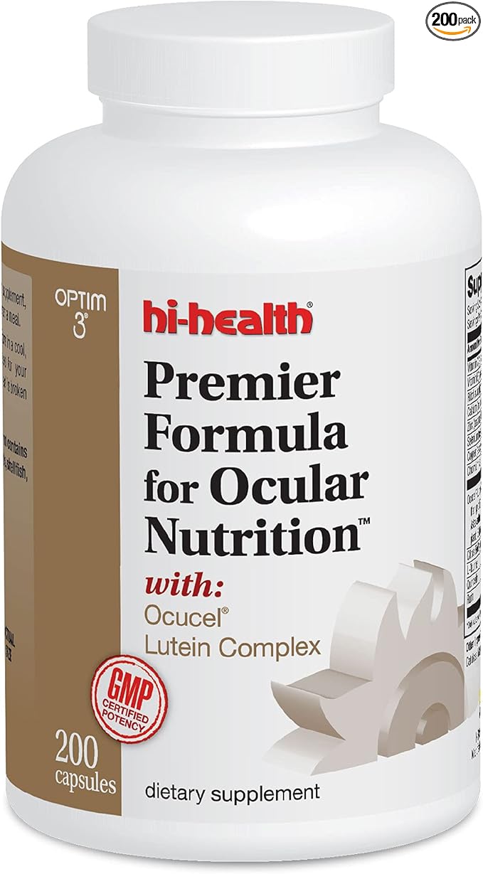 Hi-Health, Premier Formula for Ocular Nutrition, 200 Capsules, The Original Paul Harvey Eye Vitamin for Healthy Vision