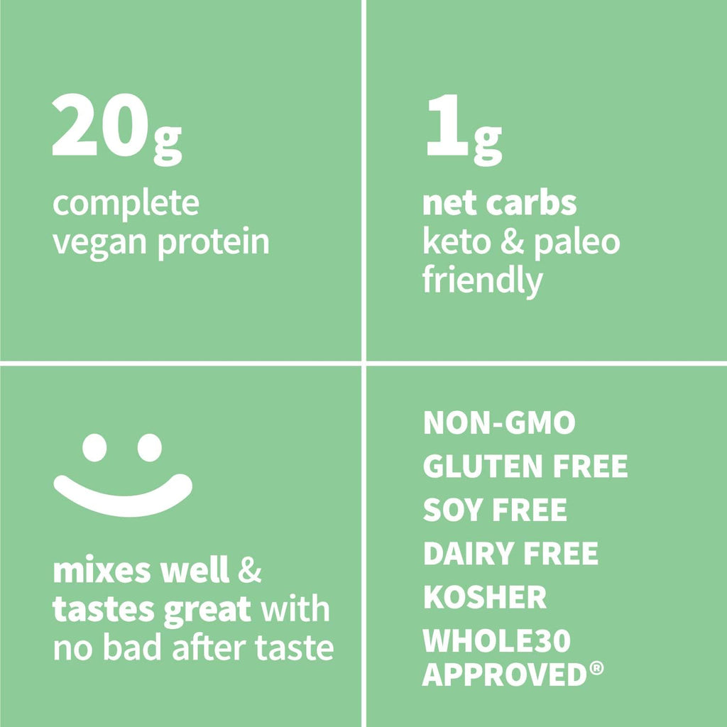 Sprout Living Organic Pea Protein Powder, Unflavored, 20 Grams of Plant Based Organic Protein Powder Without Artificial Sweeteners, Non Dairy, Non-GMO, Vegan, Gluten Free (2 Pound, 38 Servings)