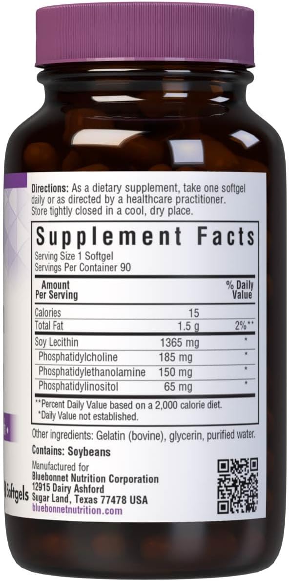 Bluebonnet Lecithin 1365mg, 90 Count