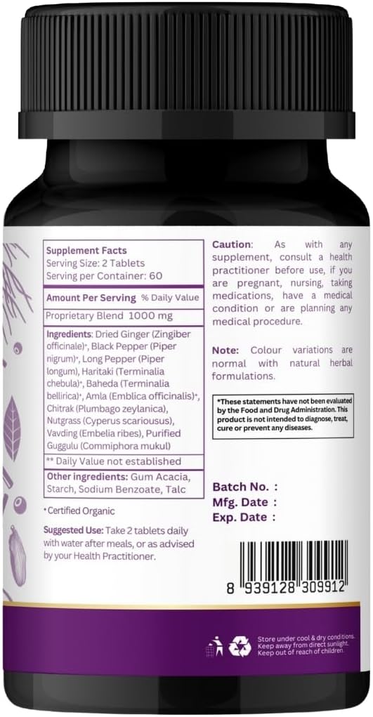 Medohar Guggulu 120 Tablets – Ayurvedic Formula – Supports Metabolism & Immune Health*