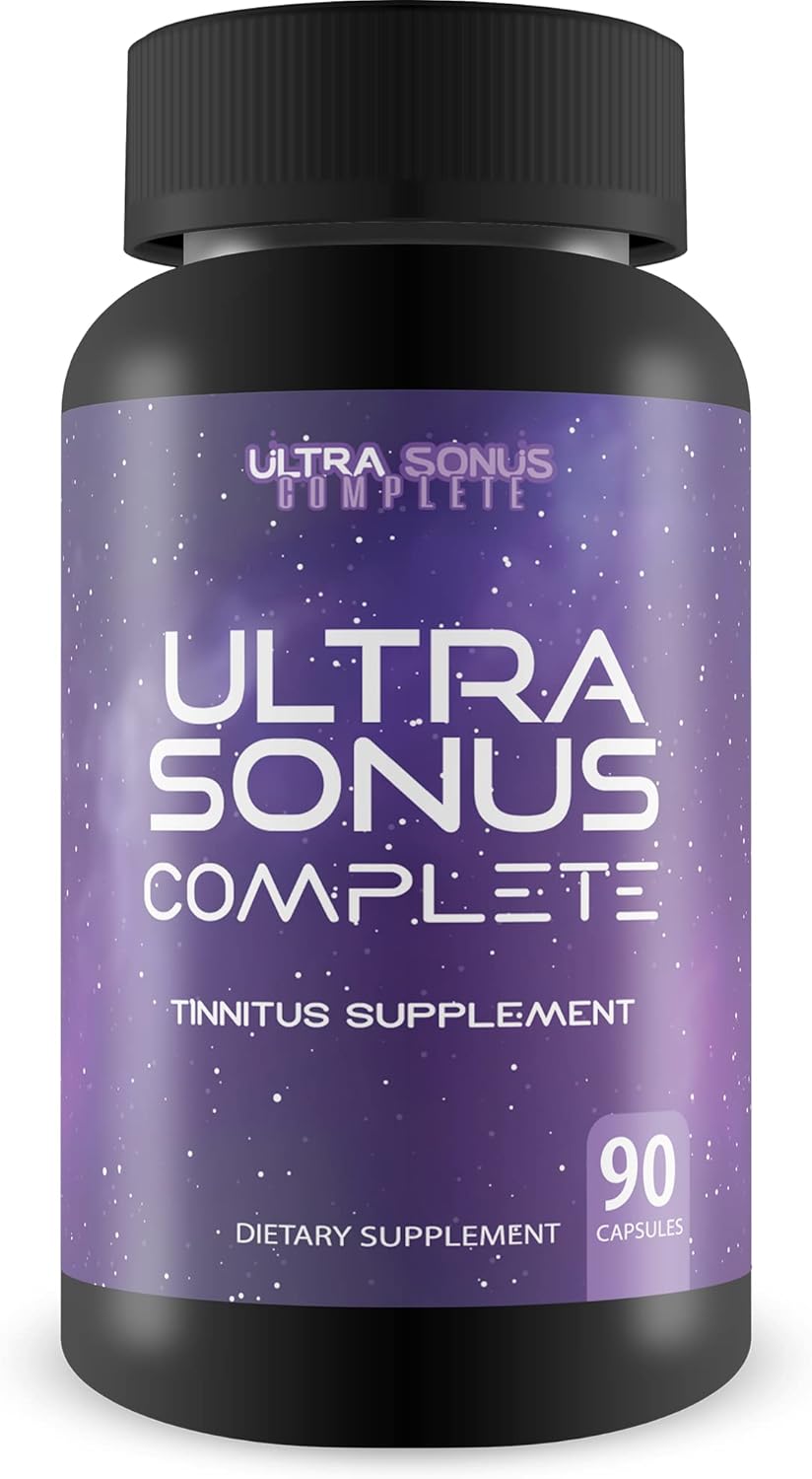 Tinnitus Supplement - Garlic Turmeric Vitamin C Max Formula - Support Reduced Inflammation & Ear Ringing with This Natural Herbal Formula (90 Capsules)