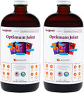 LIQUIDHEALTH Optimum Joint Support Liquid Multivitamin with Glucosamine, Chondroitin, MSM, Hyaluronic Acid - Increase Mobility, Joint Comfort, for Runners & Athletes - Made in USA, Vegan (2 Pack)
