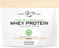 Muscle Feast Grass-Fed Whey Protein Concentrate Powder, All Natural, Hormone Free Pasture Raised Whey Protein Powder for Women & Men, Clean, Non-GMO & Gluten Free Whey Concentrate - Vanilla, 2lb