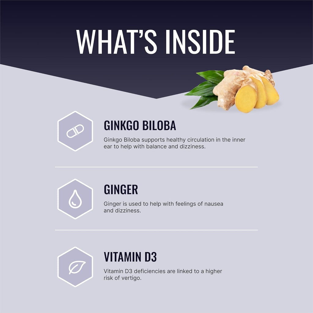 Approved Science VertiSyl - Ginkgo Biloba, Ginger, Vitamin D3, BioPerine - 180 Capsules - Pack of 2