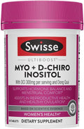 Swisse Ultiboost Myo-Inositol & D-Chiro Inositol Supplement | Hormonal Balance, Ovarian Health & Menstrual Support | 1100mg Myo-Inositol + 300mg DCI with Dong Quai | 30 Tablets