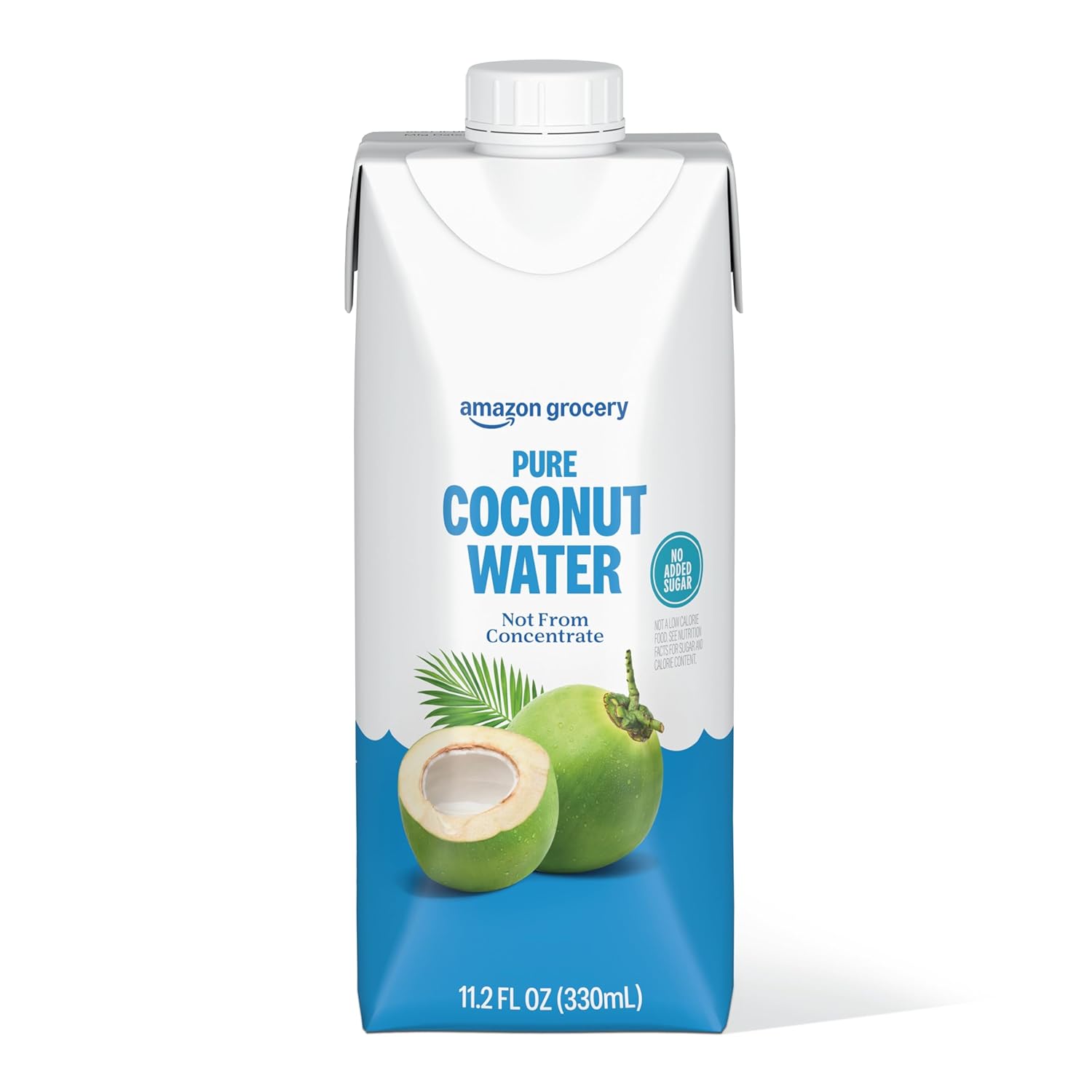 Amazon Grocery, Pure Coconut Water, 11.2 Fl Oz, 24 Ct (Previously Happy Belly, Packaging May Vary)