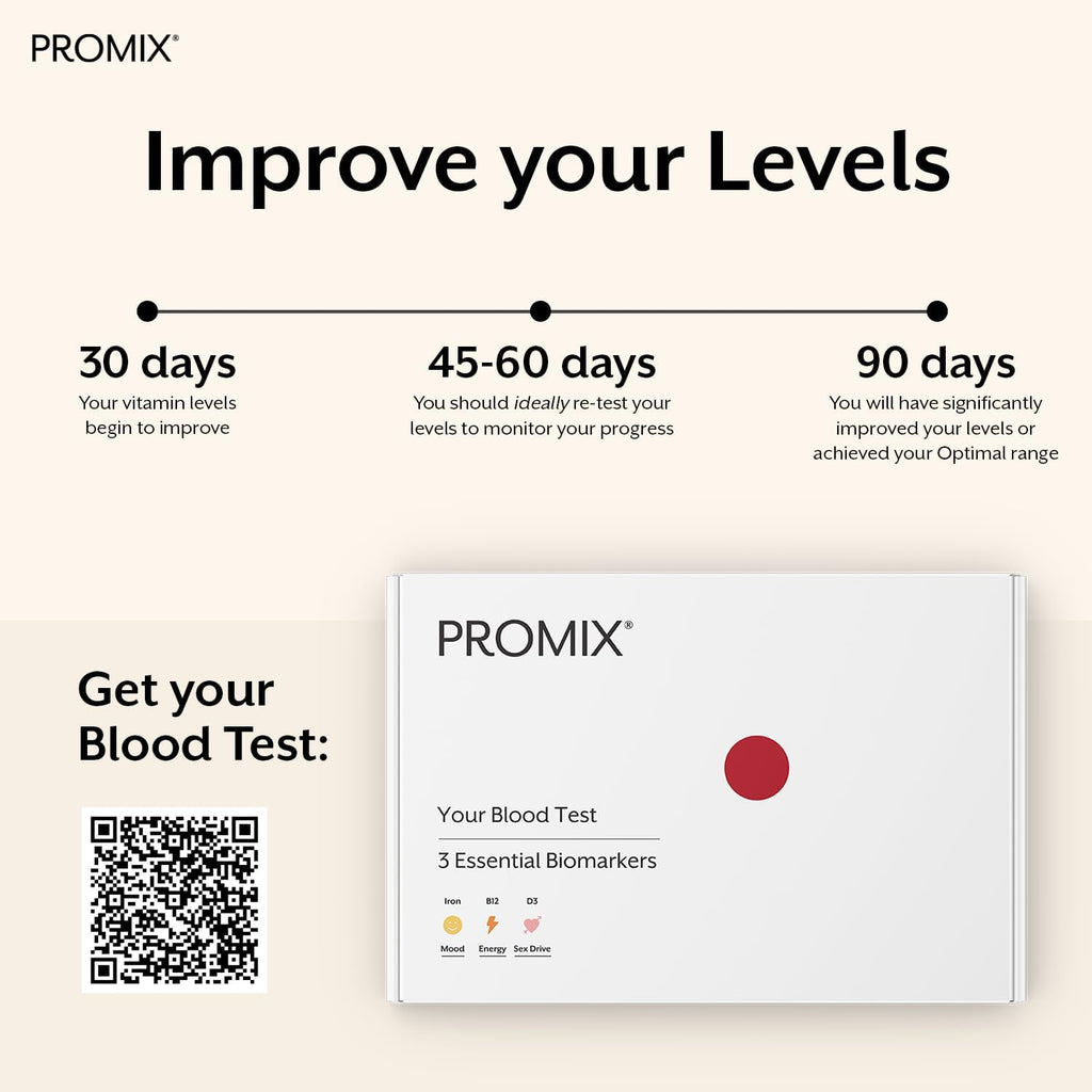 Promix Nutrition Vitamin B12 Supplement - 1000mcg as Methylcobalamin - Gut friendly - 90 count