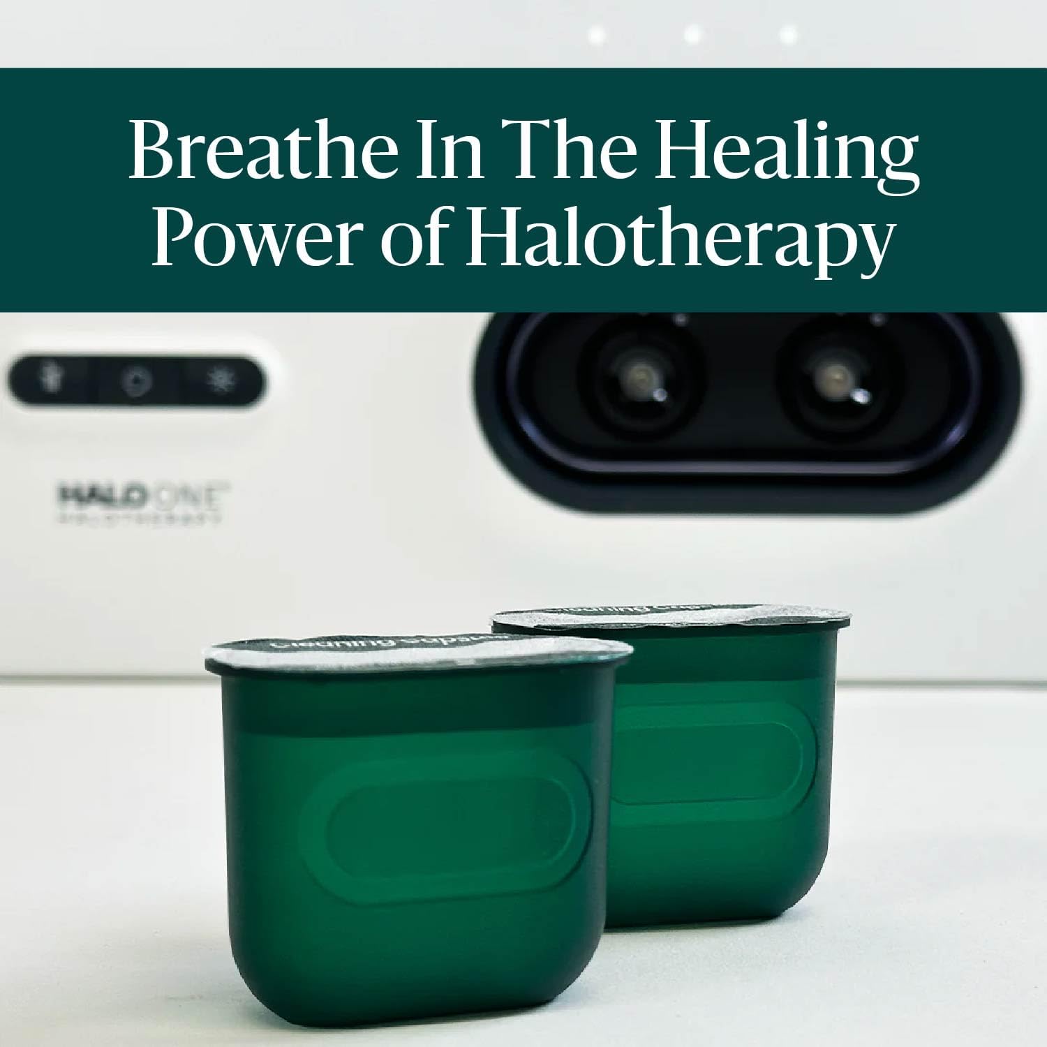 Clearlight Natural Respiratory Support Cleaning Pods for Halo ONE Halotherapy Device - Home Wellness Solution for Enhanced Breathing Comfort