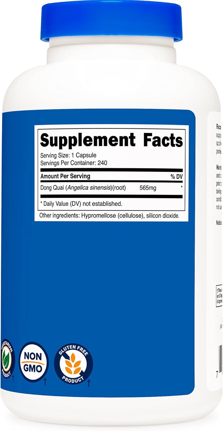 Nutricost Dong Quai 565mg, 240 Capsules (2 Bottles)