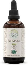 Periwinkle B120 USDA Organic Tincture | Alcohol-Free Extract, High-Potency Herbal Drops | Certified Organic Periwinkle (Vinca Major) Dried Herb (4 oz)