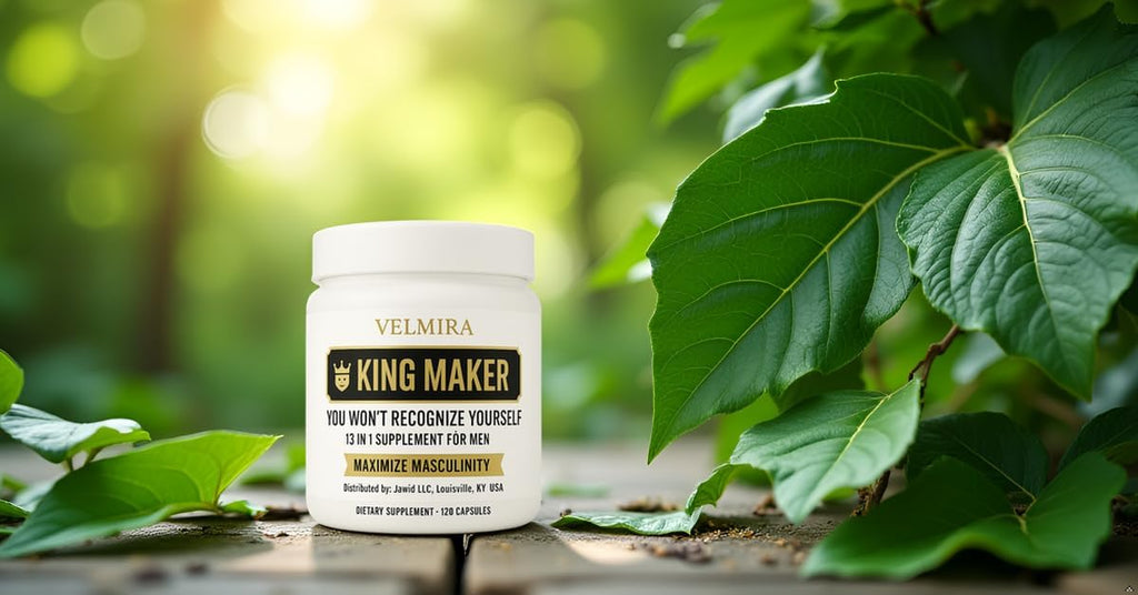 Velmira™ .King Maker Supplement for Men 13-in-1.Sugar-Free .Energy Support .Muscle Recovery.Health Support -Zinc-Tongkat Ali -Maca-Magnesium-Vitamin D3. Supplement.120 Capsules-(1) kin .Pack of 1