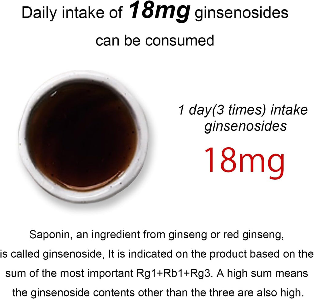 Pocheon 240g(8.5oz), 100% Pure Korean 6Years Root Panax Red Ginseng Extract Royal, 70% Solid State, Saponin, Natural Immune Support