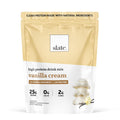 Slate Milk -High Protein Drink Mix Powder -Vanilla Cream,28 Servings Bag - Lactose Free,25g Protein,0g Sugar,105 Calories,2g Carbs,All Natural Ingredients - Breakfast Boost - Post Workout -1.85 lbs
