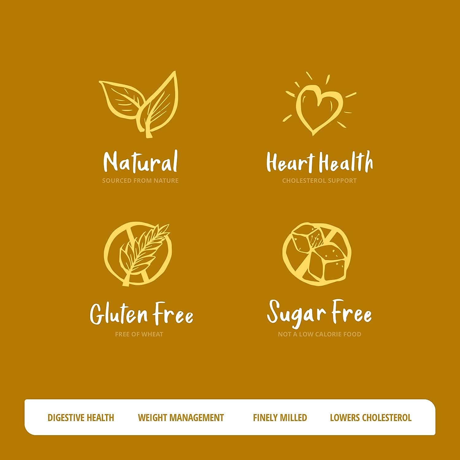 Sugar-Free Psyllium Husk Fiber Powder, Vanilla Flavored 32 oz