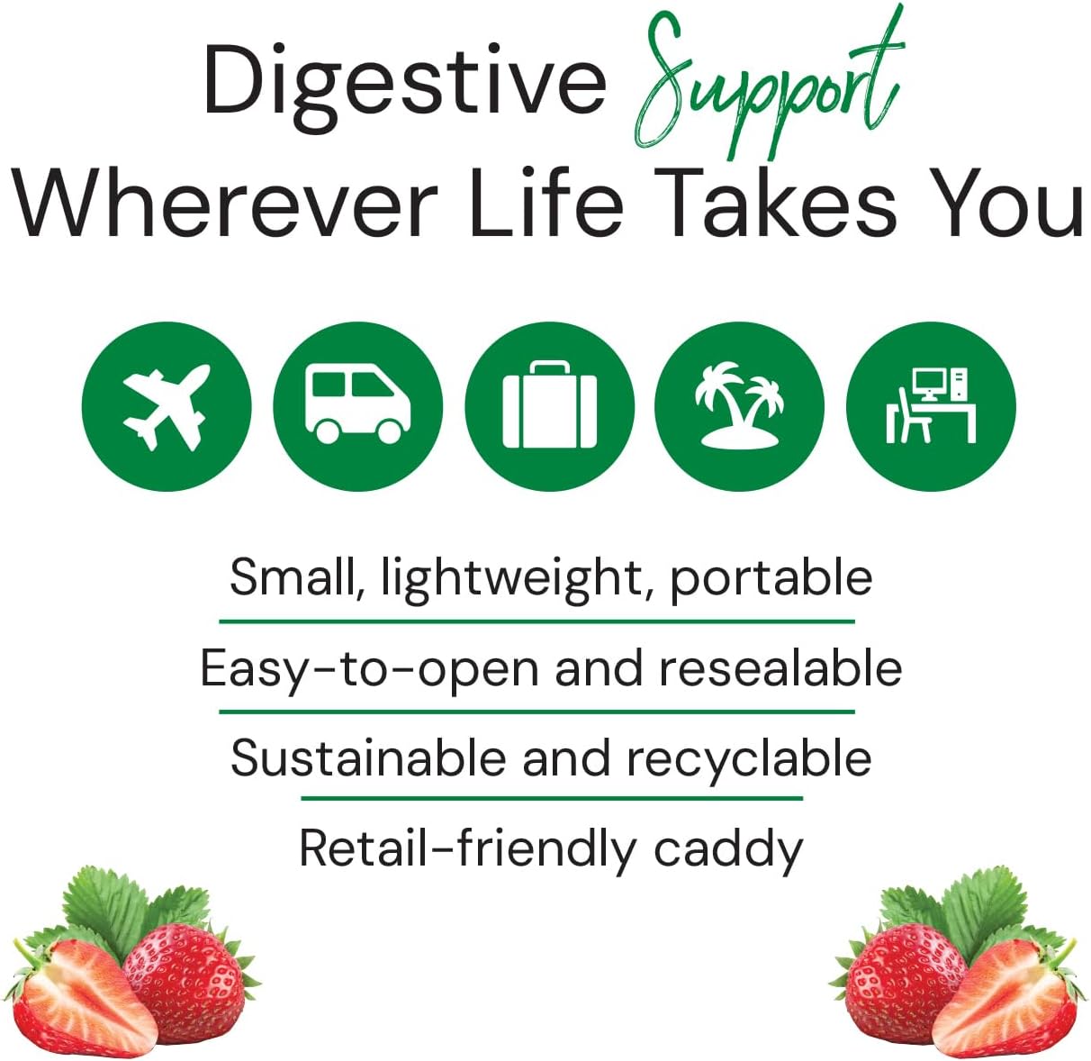 Country Life Acid Rescue On-The-Go Chewable Tablets - Certified Vegan & Gluten-Free Heartburn Relief, 400mg Calcium & Magnesium, Non-GMO, Sugar-Free Berry Flavor, Supports Bone Health, 8 Pack