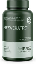 Resveratrol 1400mg 120 Capsules High Potency Trans-Resveratrol with Powerful Antioxidents Acai Grapeseed Green Tea Supports Cellular and Cardiovascular Health Anti-Aging