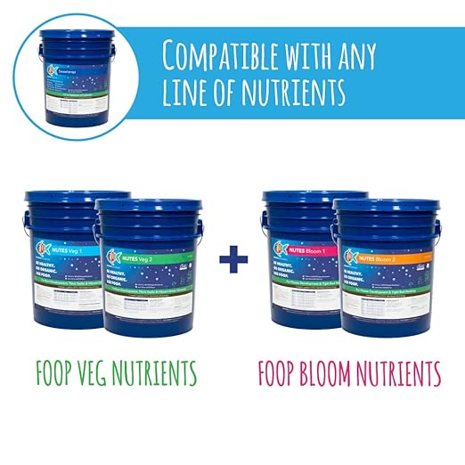 FOOP Sweetener: Organic Sweetener and Terpene Enhancer for Plants | Creates an Explosion of Trichomes | Contains 8 Organic Sugars | Works with All Growing Media and Nutrient Lines (5 Gallons)