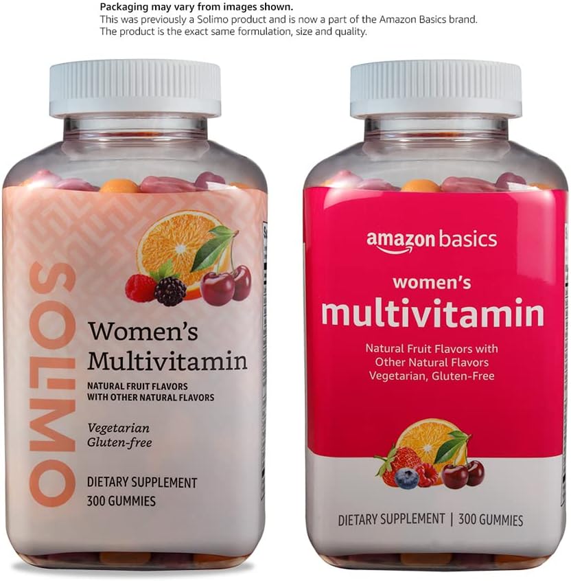 Amazon Basics Women's Multivitamin, 300 Gummies (150 Servings) (Previously Solimo) (Pack of 3)