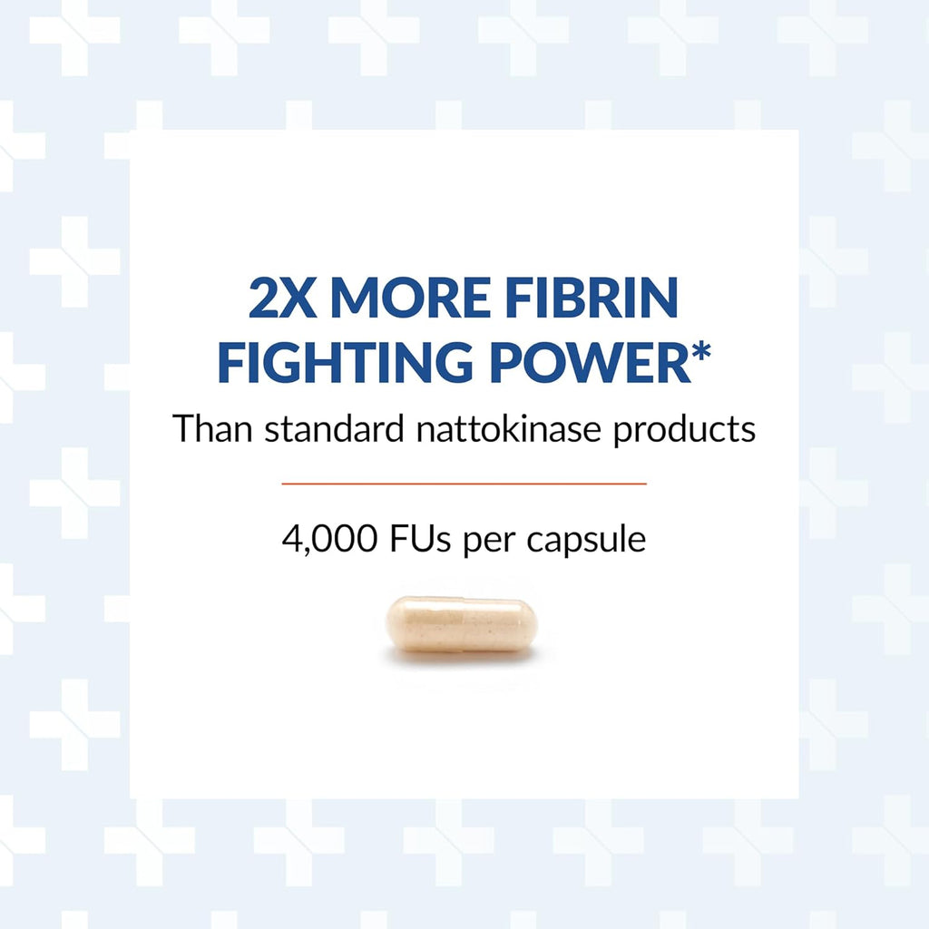 Arthur Andrew Medical, Nattovena, Pure Nattokinase Supplement, Double Strength 4,000 FUs per Capsule, 90