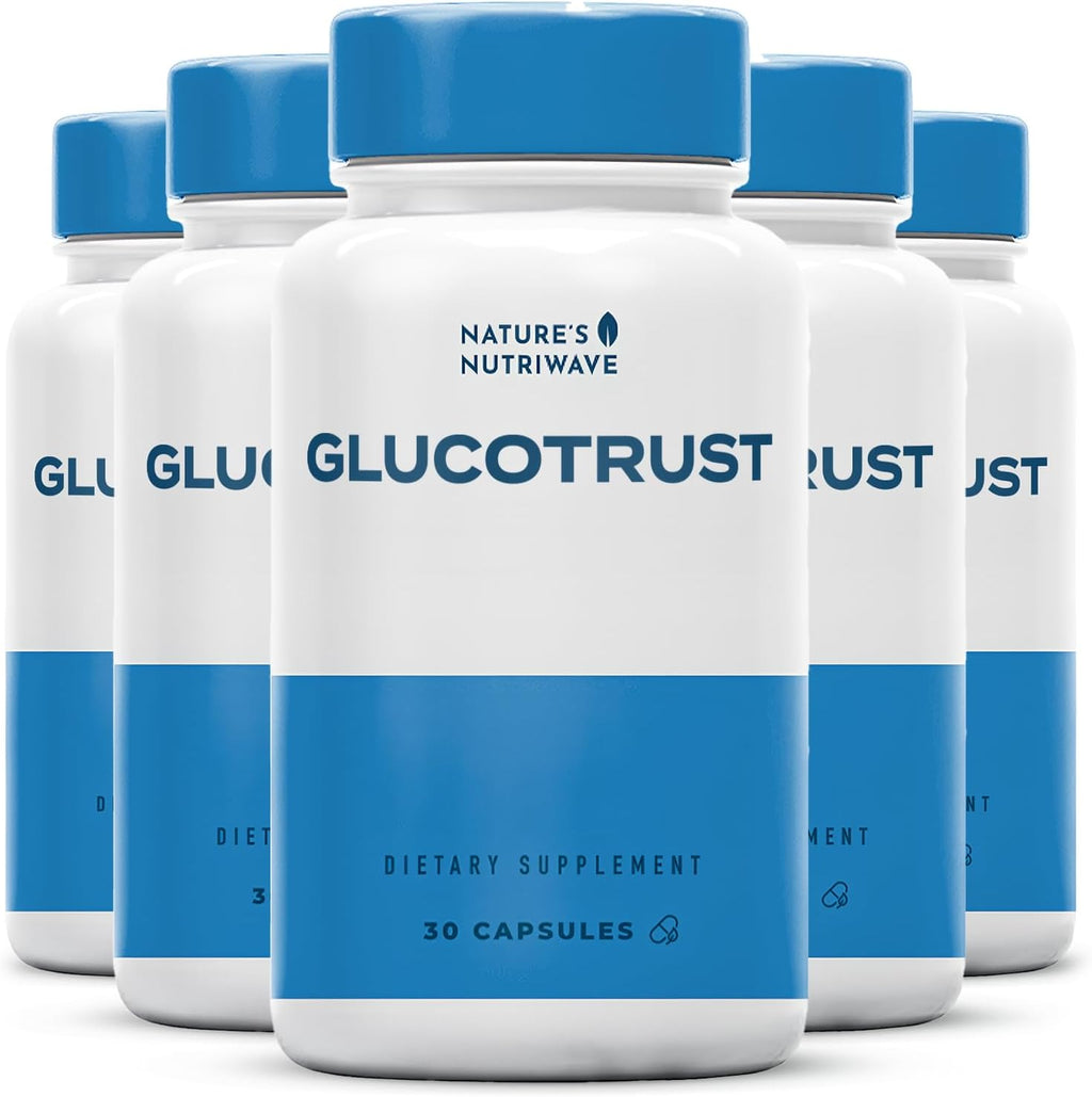 Glucotrust Capsules Supplement, Original Formula, 100% Natural Herbal Blend, Gymnema sylvestre, Chromium, Licorice | 30 Capsules, 6 Month Supply