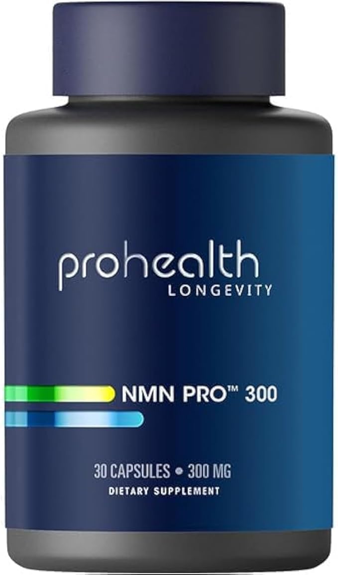 ProHealth NMN Pro 300 (30 Capsules) Clinically Studied Uthever® NMN. NAD+ Precursor for Cellular Energy, Mitochondrial Support & Healthy Aging. USA Manufactured, Triple Lab-Tested