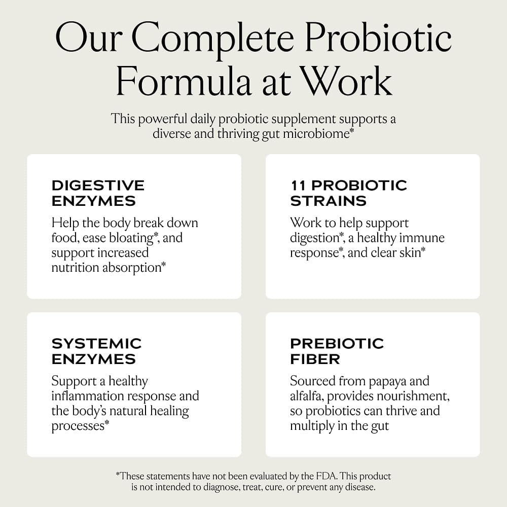 SAKARA Complete Probiotic, 180 Capsules - Probiotics for Women Digestive Health, Gut Health Pre and Probiotics for Women, Prebiotics and Probiotics