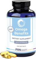DE Omega 3 Supplement - 240 Softgels, 60-Day Supply - rTG Omega 3 Fatty Acids with 1680mg EPA, 560mg DHA & Vitamin D for Skin, Joint, Eye & Heart Health