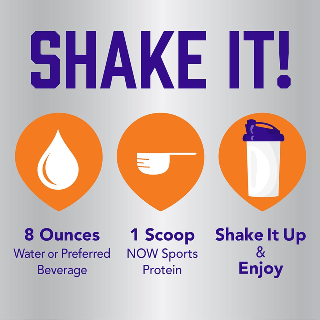 NOW Foods Sports Nutrition, Pea Protein 24 g, Fast Absorbing, Unflavored Powder, 2-Pound