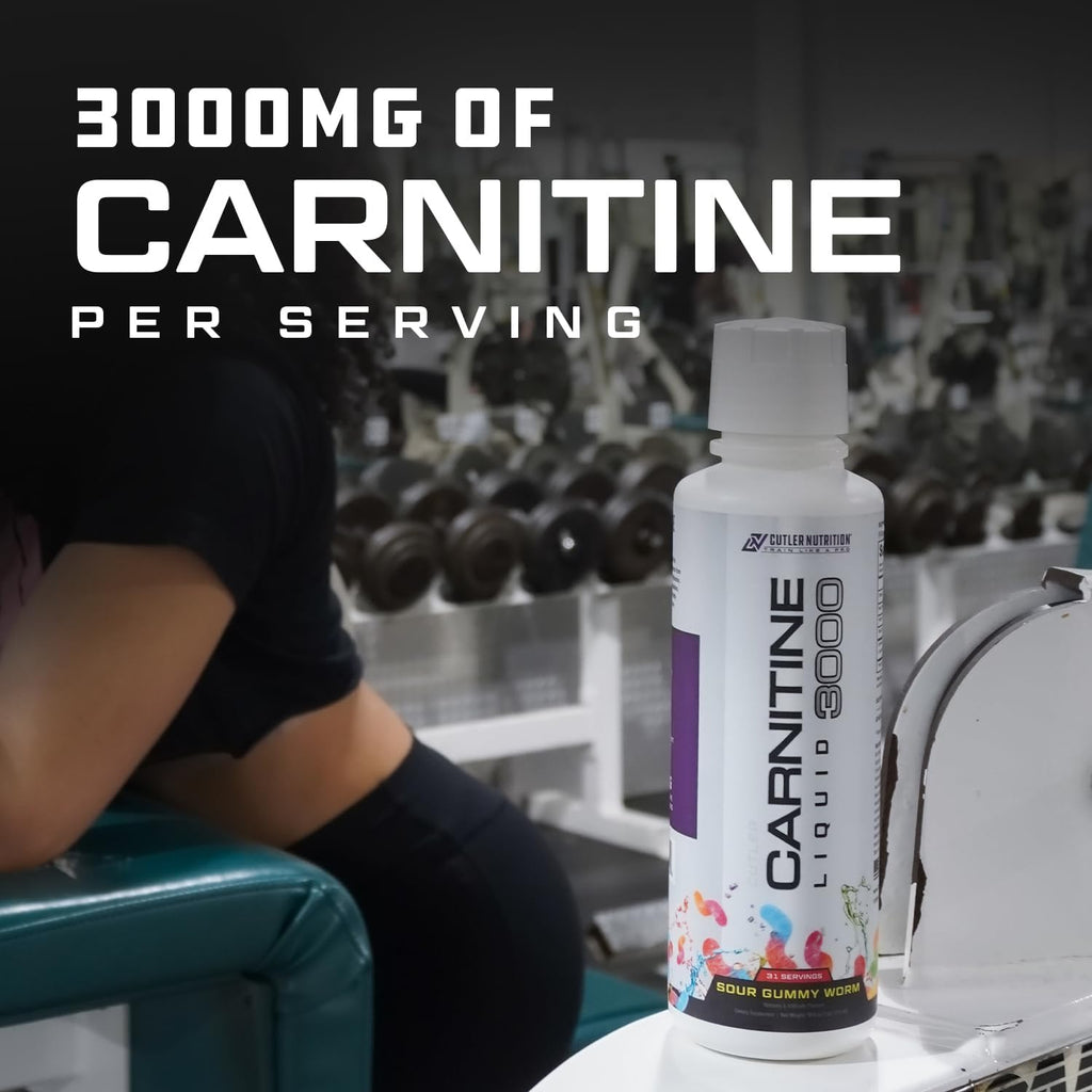 Cutler Nutrition Liquid L-Carnitine Supplement with Acetyl L-Carnitine & L-Carnitine Tartrate Forms - Pre Workout Formula for Optimal Absorption, Energy & Muscle Support