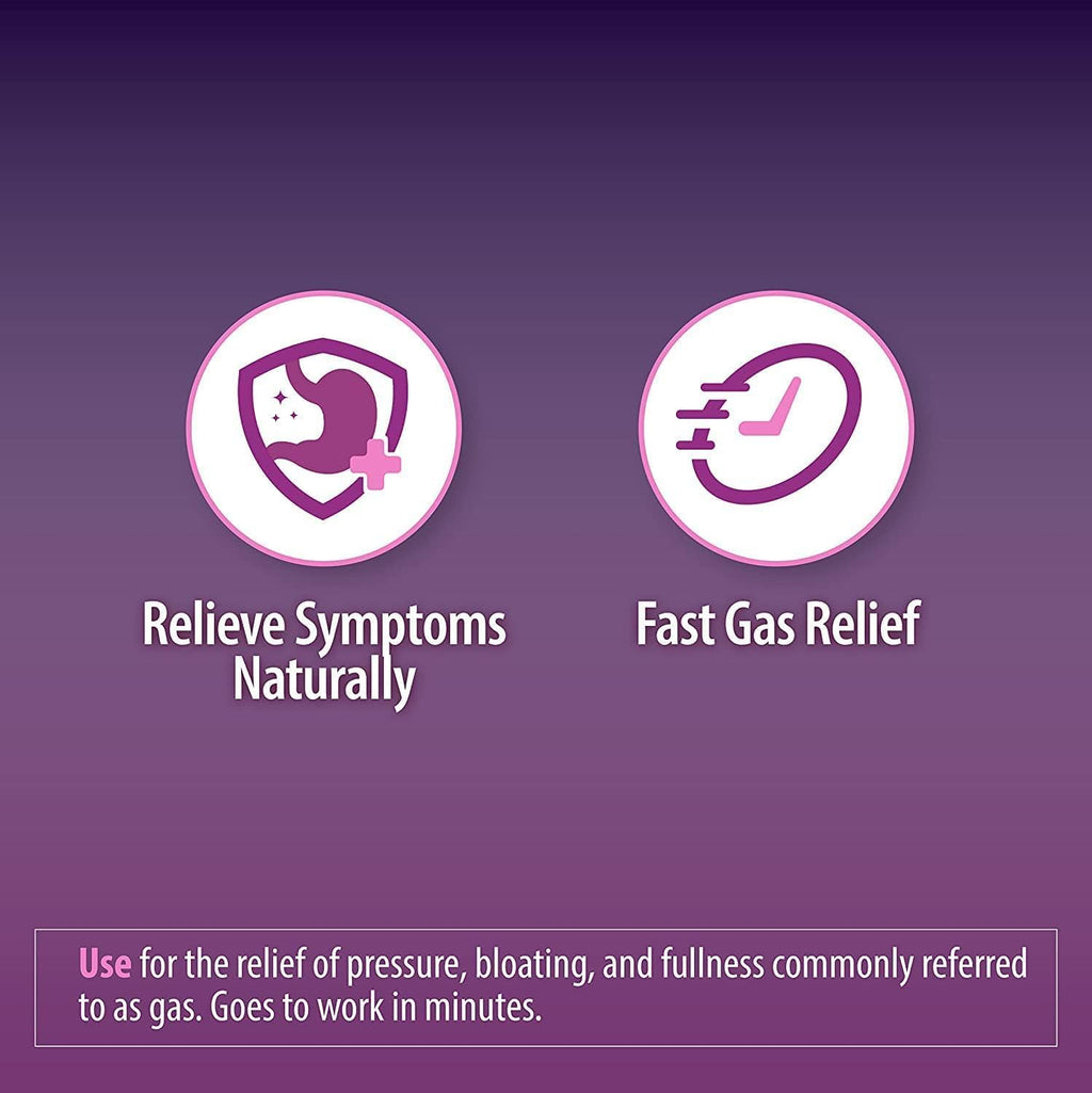 HealthA2Z® Gas Relief Simethicone 250mg | Fast Gas Relief | Relieve Symptoms Naturally (100 Softgels (Pack of 1))