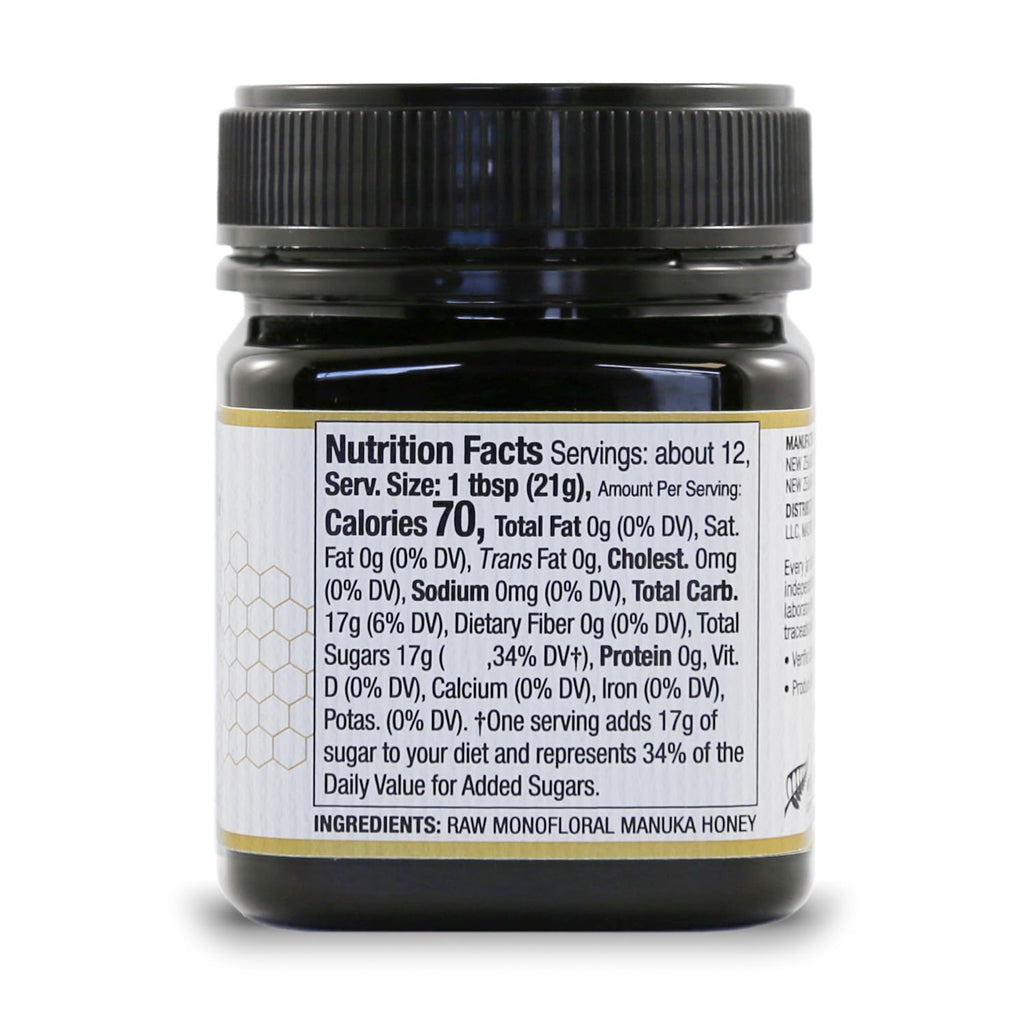 Wedderspoon Raw Premium Manuka Honey, 850+ MGO, 8.8 Oz, Unpasteurized New Zealand Honey, From Our Hives to Your Home