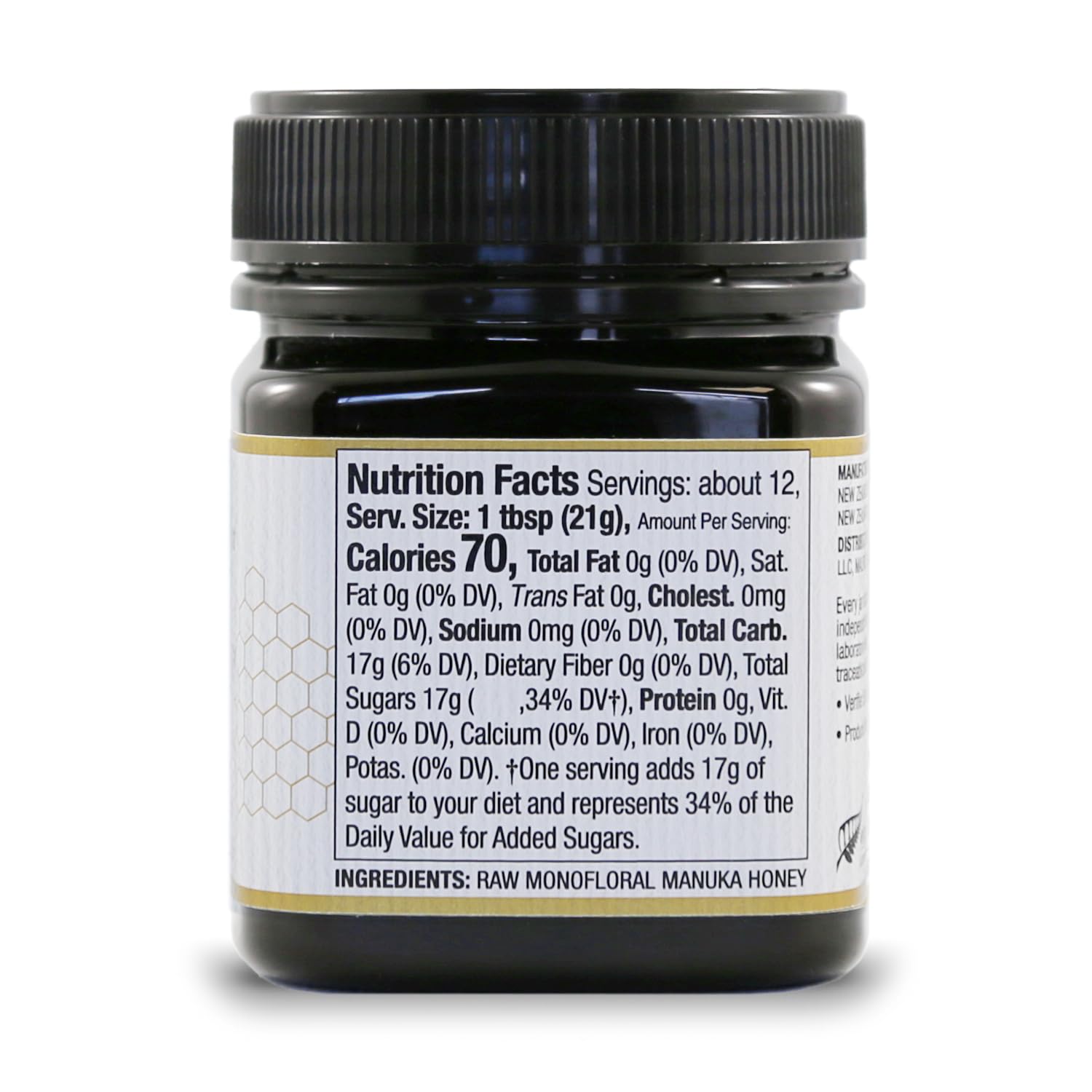 Wedderspoon Raw Premium Manuka Honey, 850+ MGO, 8.8 Oz, Unpasteurized New Zealand Honey, From Our Hives to Your Home