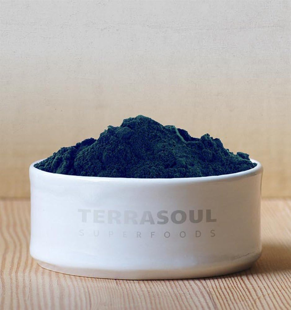 Terrasoul Superfoods Organic Spirulina Powder, 6 Oz, Vegan Protein, Green Superfood Boost for Smoothies, Detoxifying Elixirs, and Immune Support (Pack of 2)
