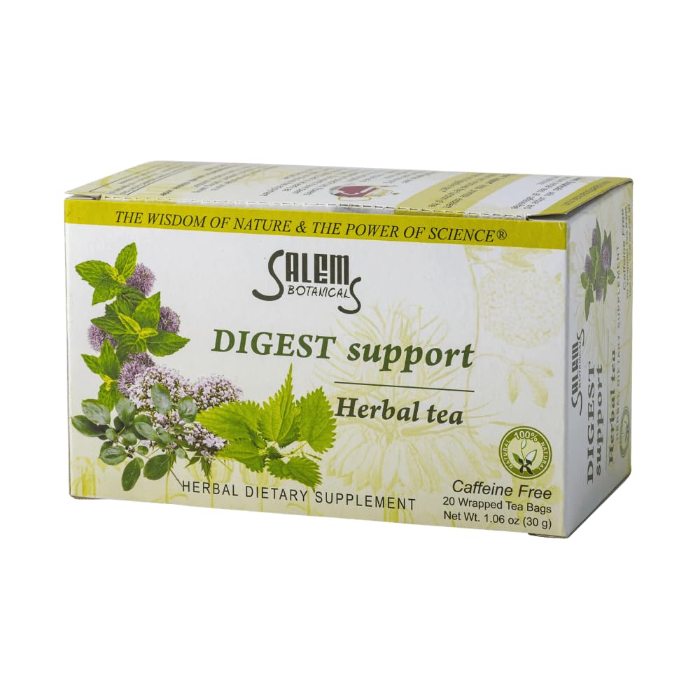 Salem Botanicals Herbal Tea, Digest Support, 20 Count, 1.2 oz