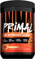 Animal Primal Muscle Hydration + Preworkout Powder – Contains Beta Alanine, 3DPump, Caffeine & Electrolytes – Improves Energy, Focus, Endurance & Absorption – New Wick’d Peach Flavor, 16.75 oz