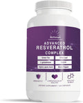 Advanced Resveratrol Complex – 1400mg Antioxidant Supplement with CoQ10, L-Glutathione, Alpha Lipoic Acid, Green Tea, Olive Leaf, and Black Pepper – 120 Vegan Capsules – Non-GMO, Made in USA