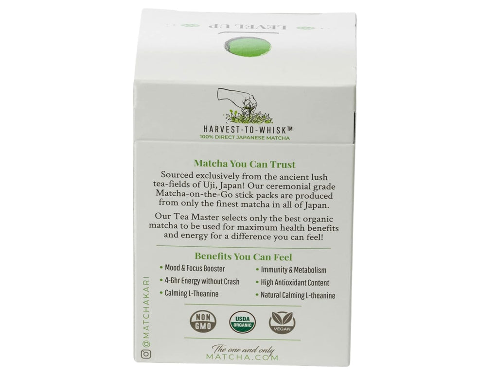 Matcha Green Tea Powder Single Serving Sticks, Dr. Weil's Ceremonial Organic Matcha Powder Singles Packets - Individual Tea Packets (24)
