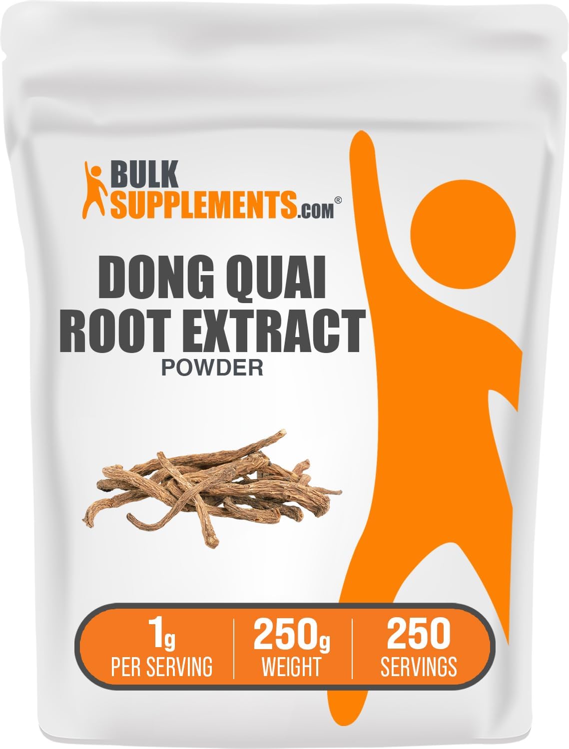 BulkSupplements.com Dong Quai Root Extract Powder - Angelica Root Powder, Dong Quai Herbal Supplements - Vegan & Gluten Free, 1g per Serving, 250g (8.8 oz) (Pack of 1)