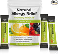Morning Miracle Natural Allergy Relief Non-Drowsy Drink Mix for Sinus Support, Steady Energy, and Daily Natural Antihistamine for Adults and Kids (Non Caffeinated, 30 Stick Variety Pack)