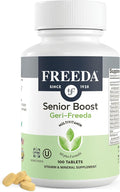 Freeda Senior Multivitamin - Kosher Vitamins for Men & Women 60 and Over - One Daily Coated Tablet - Women’s & Men’s Vitamins Multivitamin 60 Plus - Vitamins for Women Over 60 Plus Elderly (100 Count)
