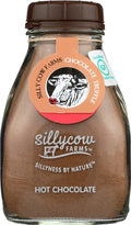 Sillycow Farms Hot Chocolate Mix Truffle Flavor | Vegan, Nut Free Certified Quality Cocoa Powder | Gluten-Free, Non-GMO & Dairy-Free | Reusable Packaging | 16.9 Oz Reusable Glass Bottle - Pack of 3